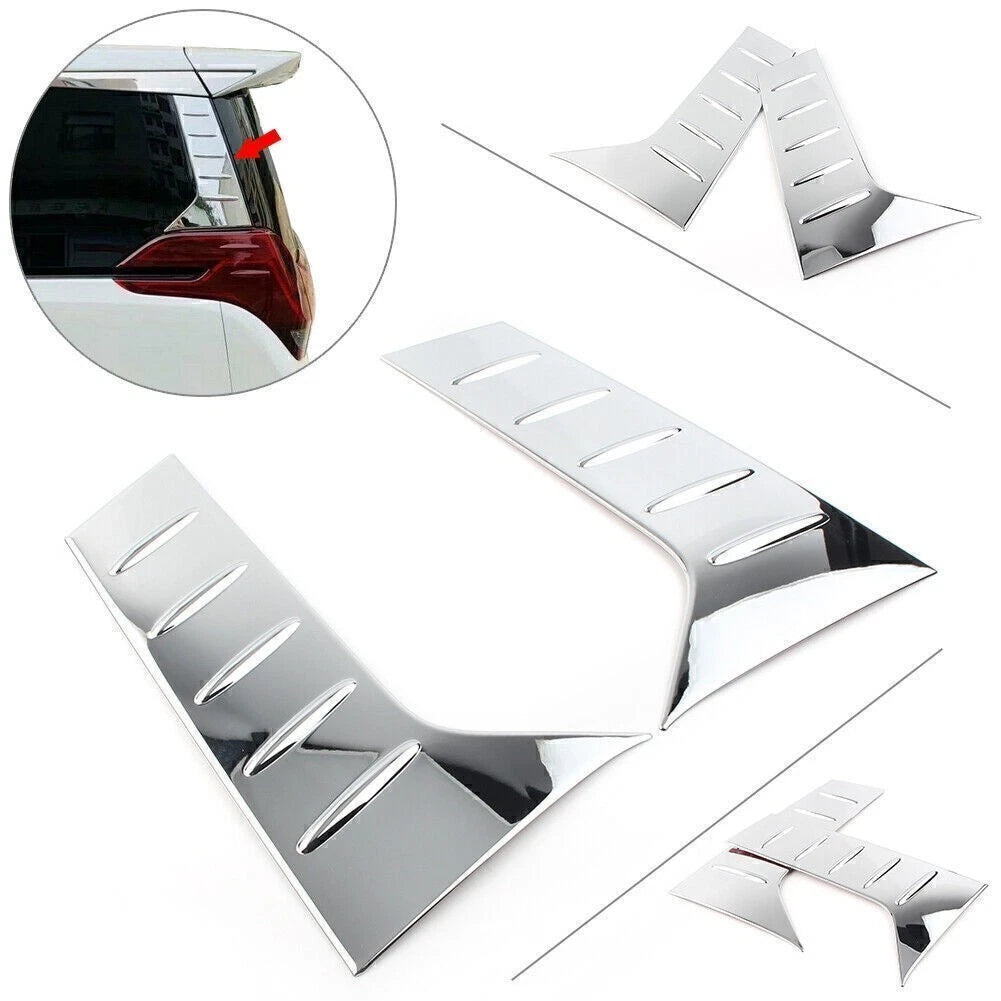 C-Pillar Window Molding Cover Trims for Toyota Alphard (2016–2019)