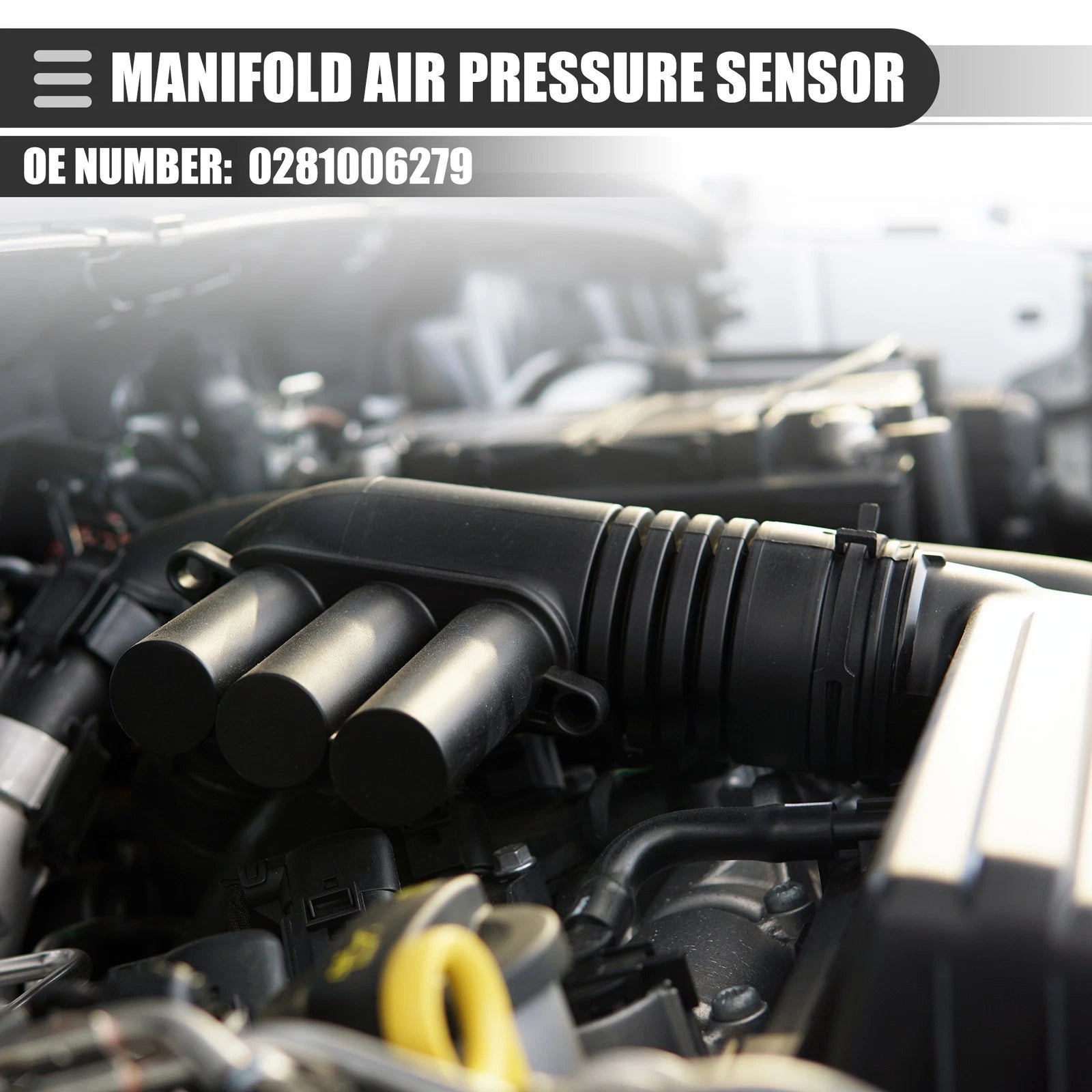 Manifold Air Pressure Sensor for Mercedes-Benz GLK250 (2013–2015) OEM Replacement
