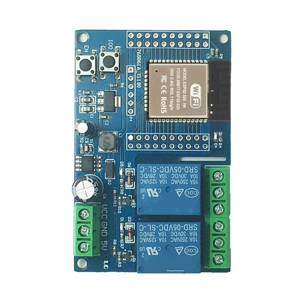 2X Relay Module for ESP32 Development Board (DC5-60V)