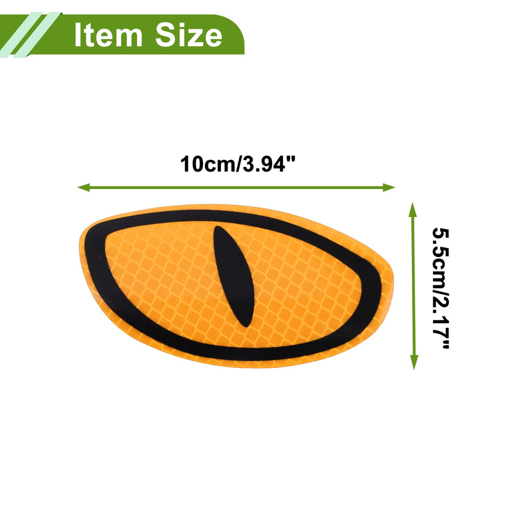 Reflective Bumper Decal for Universal Fit (Fluorescent Yellow, Devil's Eye)