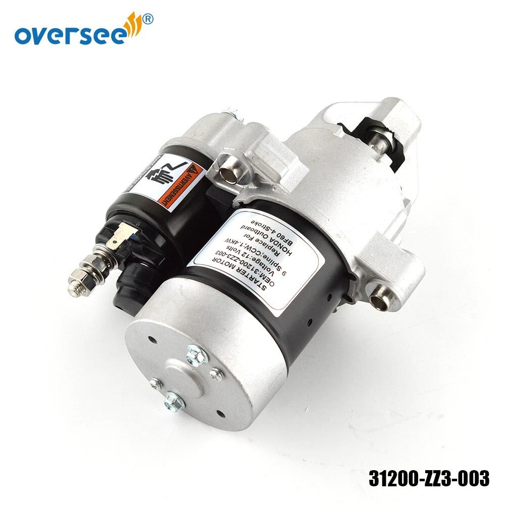12V Starter Motor for Honda Outboard 4T 60HP BF60 BFP60A (31200-ZZ3-003, S114-953)