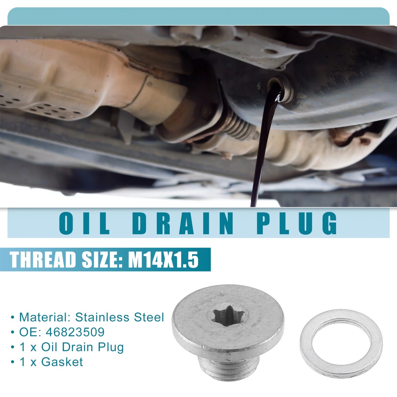 Engine Oil Drain Plug Oil Drain Bolt for Chevrolet Corsa (1993–2009)