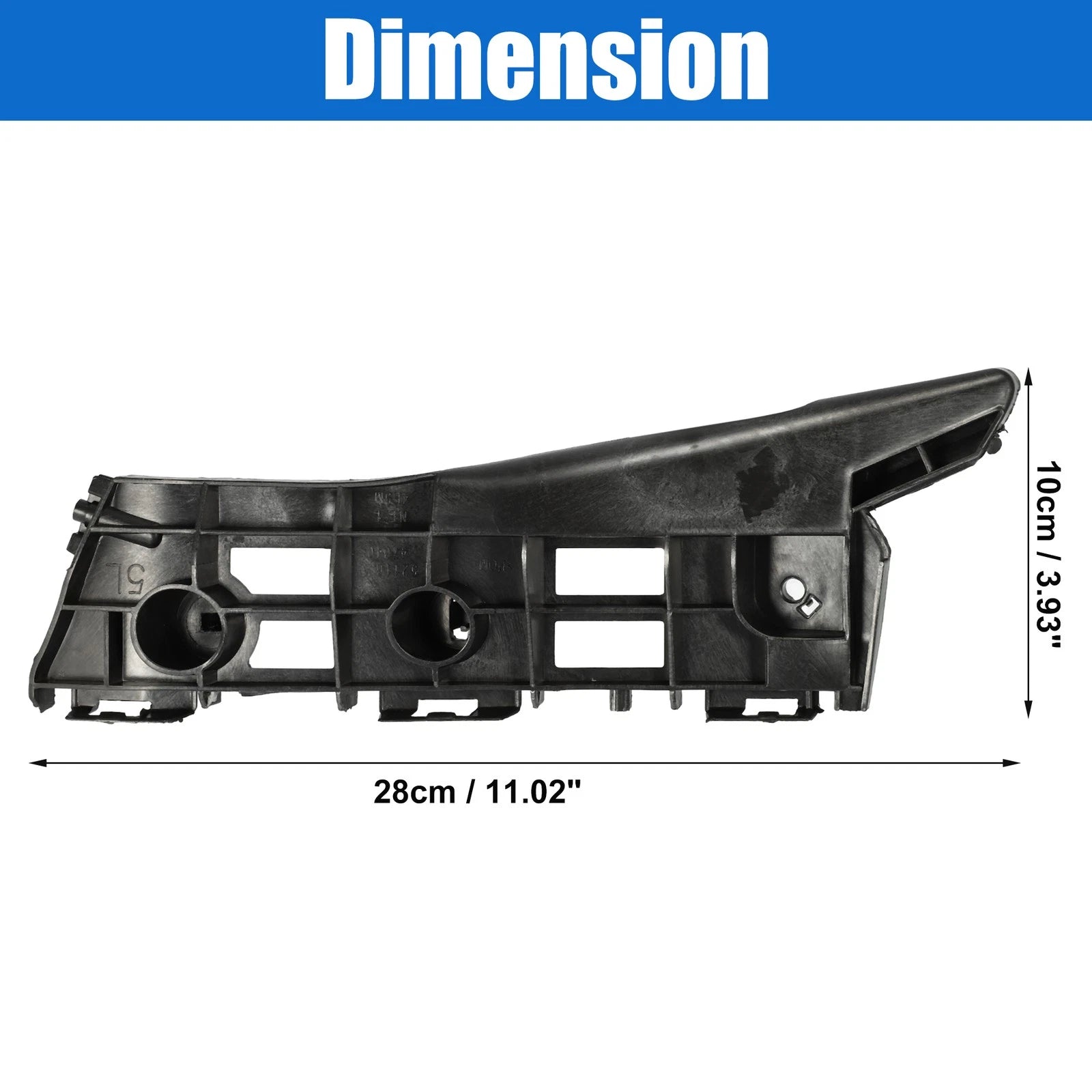 Front Bumper Guide Pair Left Right Replacement for Toyota (2009–2013)