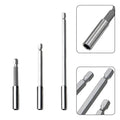 3PC Screw Bit Extension Rods for Quick Change (14 Inch, 75mm, 100mm, 150mm)