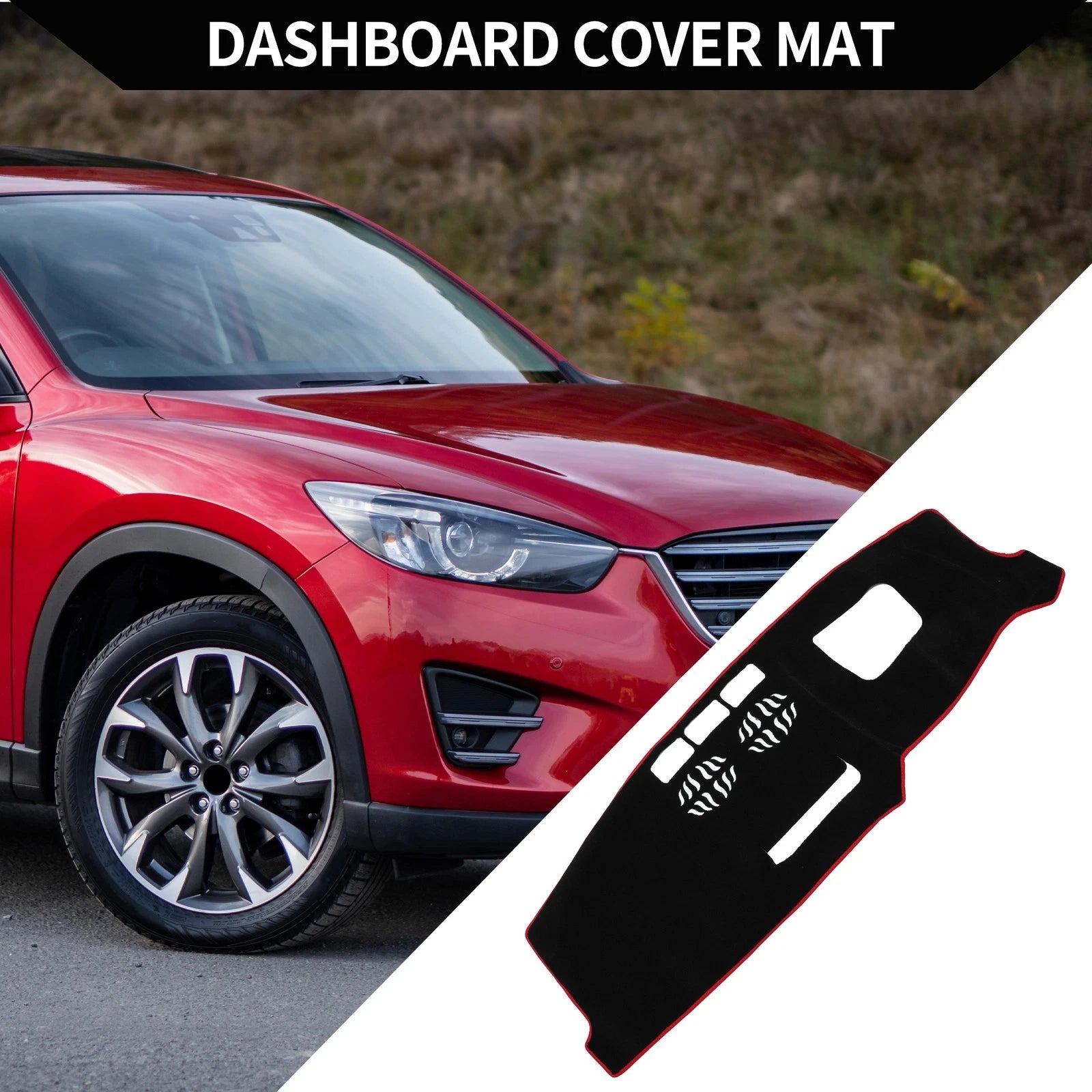 Dash Cover Mat Protector Pad for Mazda CX-5 CX-8 2017–2021 (Set)