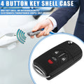 4 Button Keyless Entry Remote Key Cover for Mitsubishi with Blade No Chip (–)