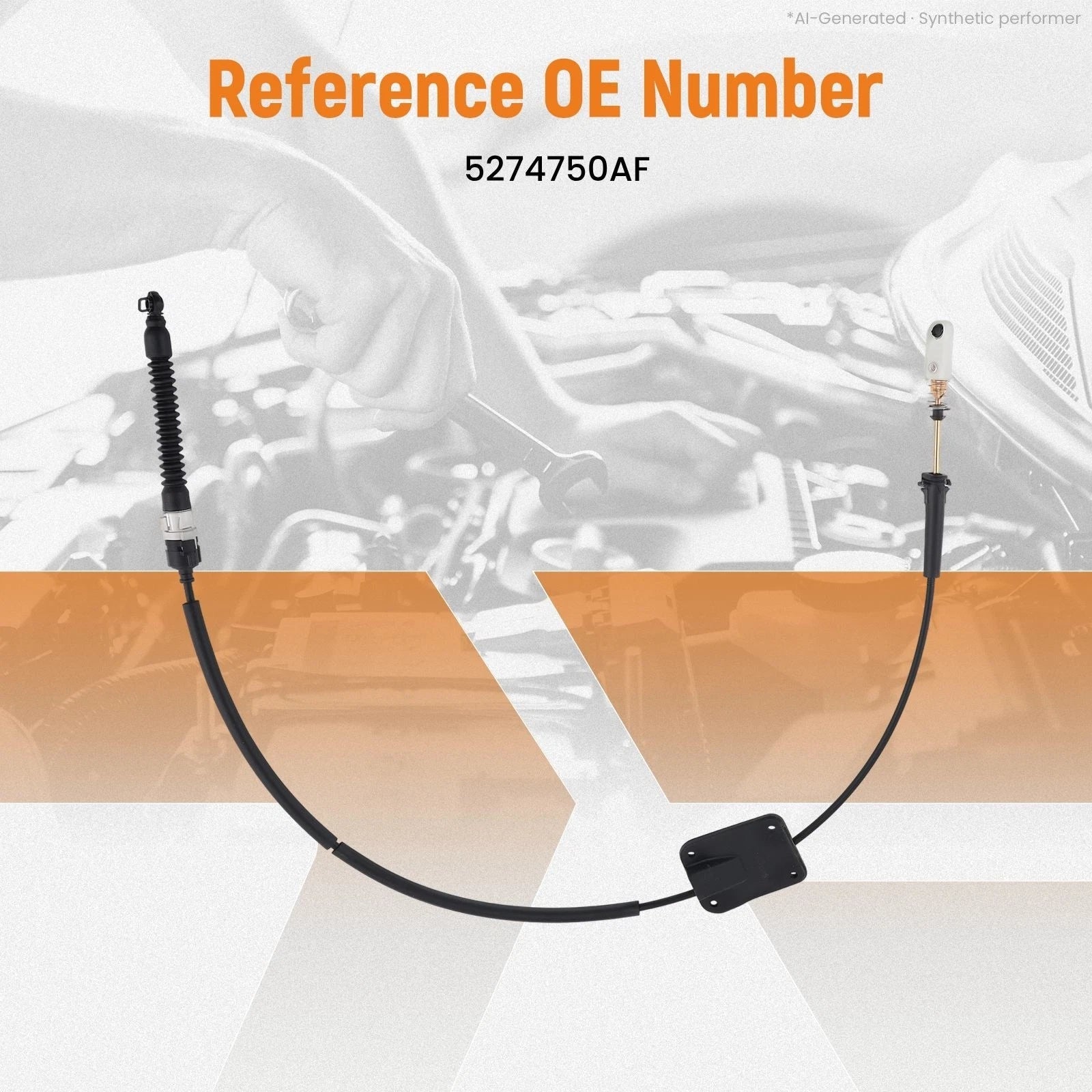 Auto Shift Cable for PT Cruiser (2001–2010) Neon (2000–2005) 5274750AF Black