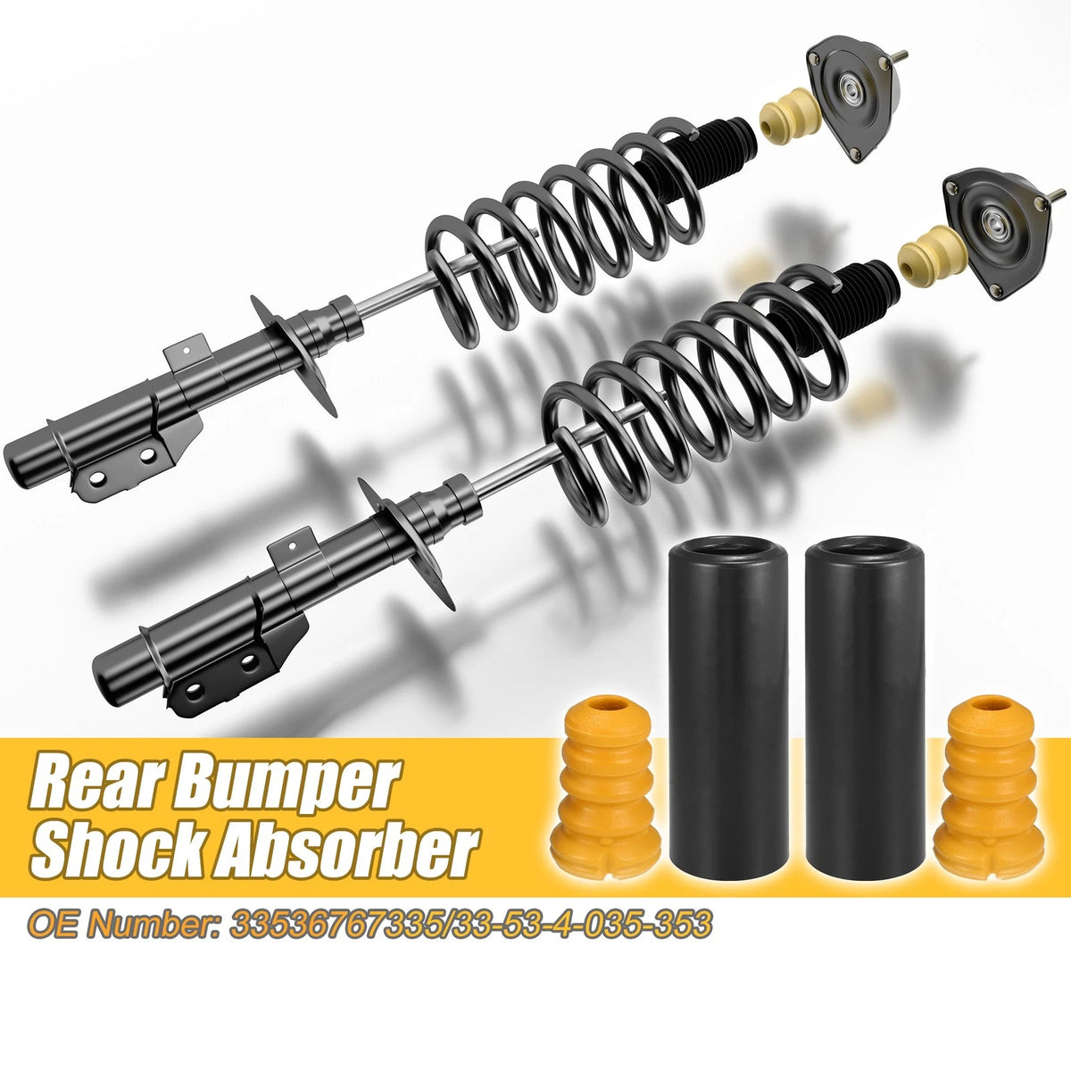 Rear Bumper Shock Absorber Dust Cover Set for BMW M3 (2008–2013)