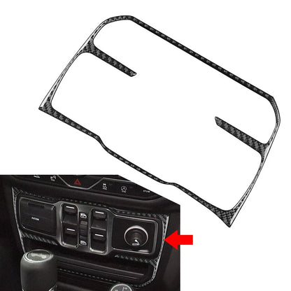 Window Control Switch Button Panel Cover Trim for Jeep Wrangler JL JLU (2018–2023)