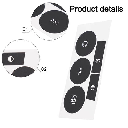Button Repair Kit Decals Stickers for C4 Control Cells