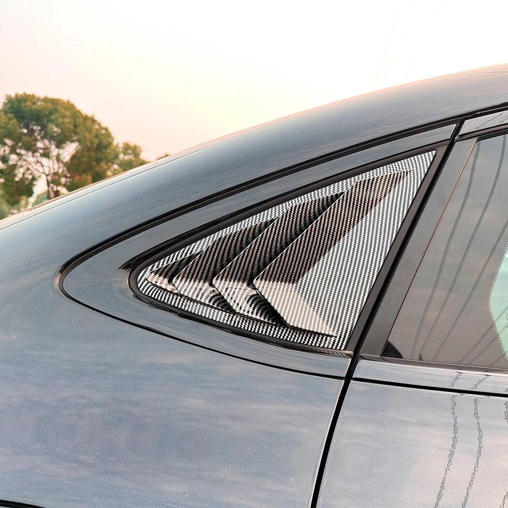 Carbon Look Rear Window Louver Shutter Trim for Benz GLC-Class Coupe (2024)