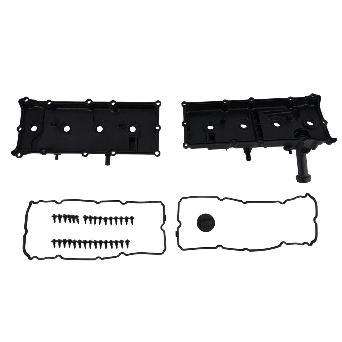 Black Engine Valve Cover for Nissan NV2500 5.6L V8 (2012–2017) 132647S010