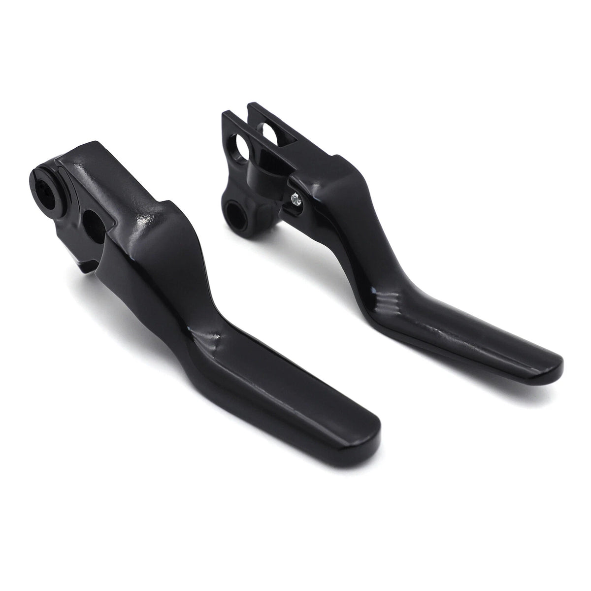 Shorty Wide Brake Levers for Harley XL/Dyna/Softail (1996–2014)