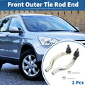 2pcs Front Outer Tie Rod Ends for Acura TSX (2009–2014)