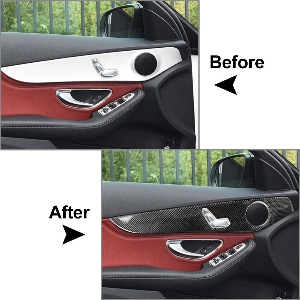 Interior Door Panel Cover for Benz C Class W205 (2014–2021) GLC Class X253 (2016–2021)