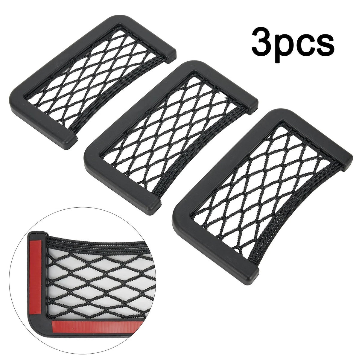 3X Storage Net Bag Accessories for Car Organizer (Universal Fit)