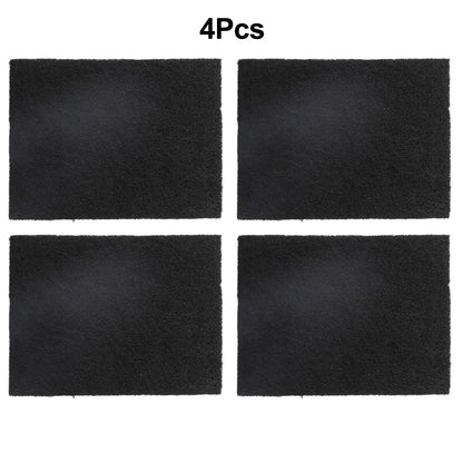 4 Pack Activated Carbon Filter Mats for Kitchen Air Purification
