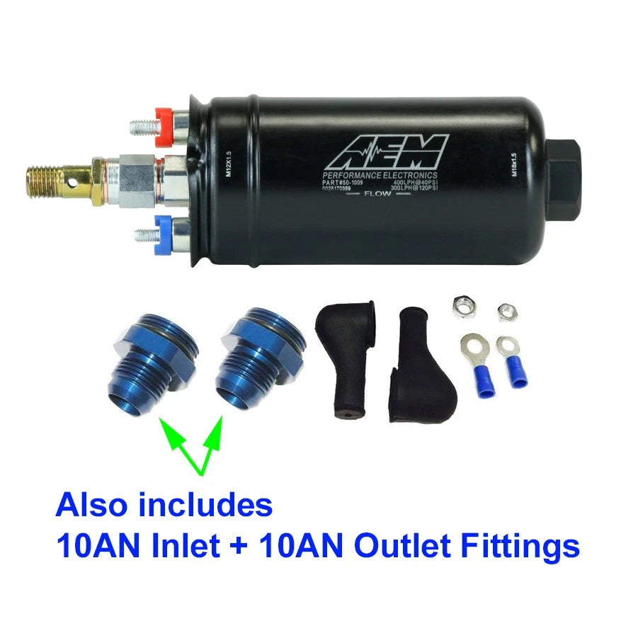 AEM 400LPH External Fuel Pump for Universal (50-1009)