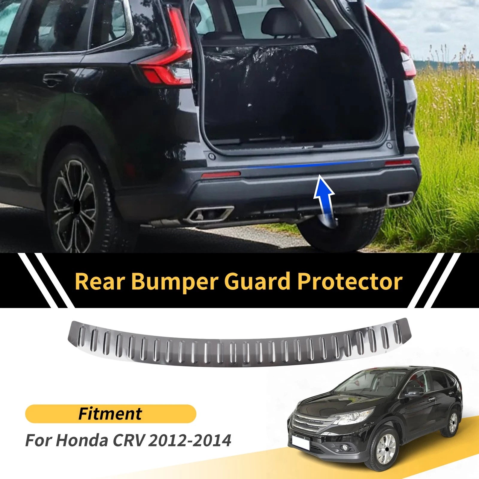 Rear Bumper Topper Replacement for Honda CRV (2012–2014)