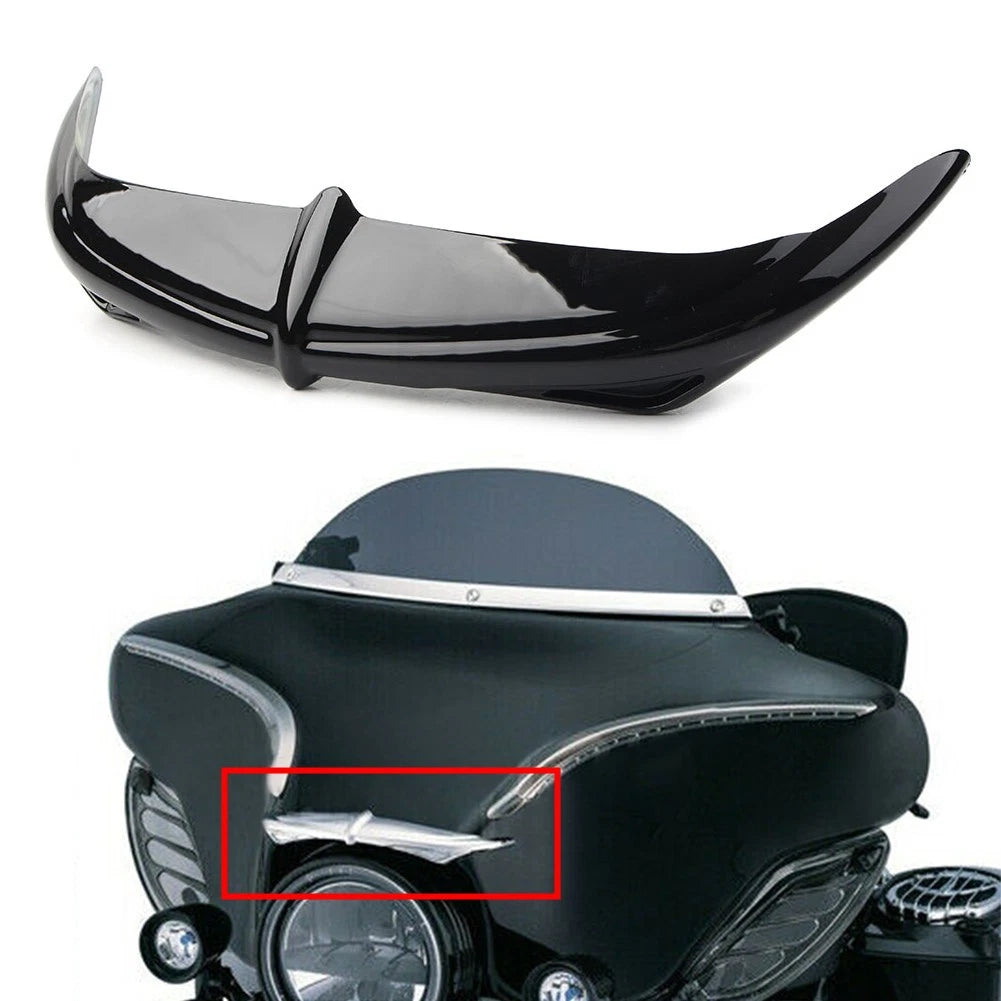 Black Batwing Fairing Brow Accent for Harley Touring FLHX (1996–2013)