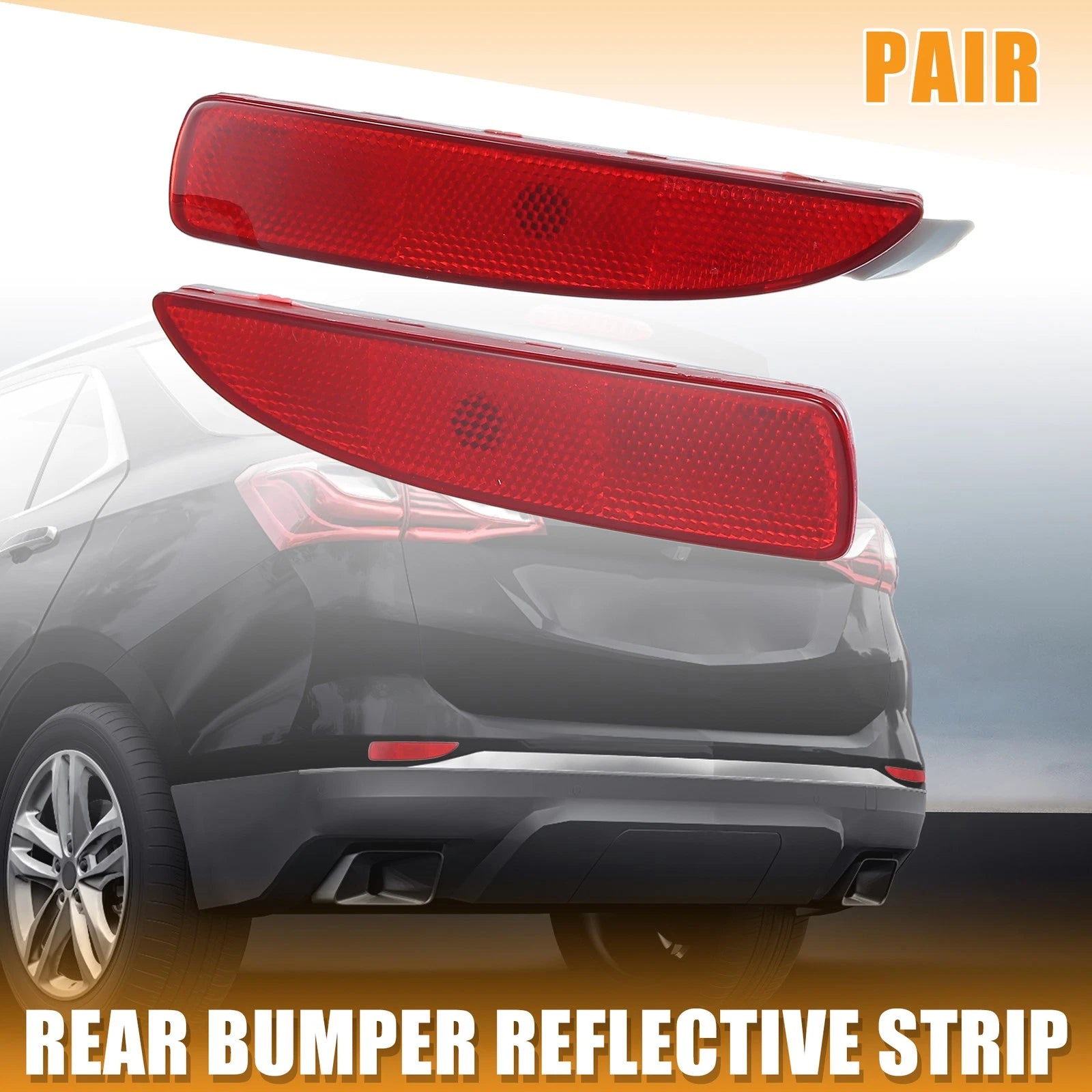 Pair Rear Bumper Reflector Side Marker Replacement for Toyota Yaris (2006–2020)