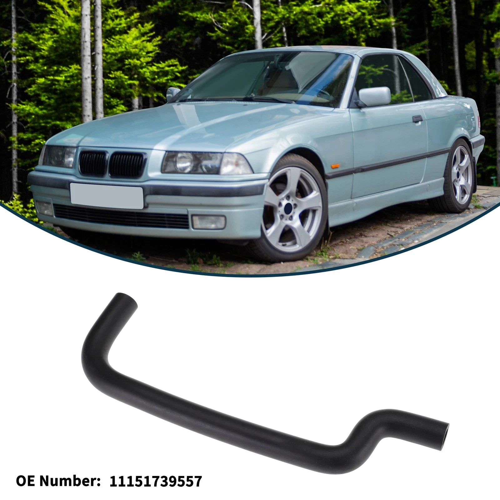 Radiator Hose for BMW 3 Series (E36) 1990–1998 OEM Replacement Coolant Pipe