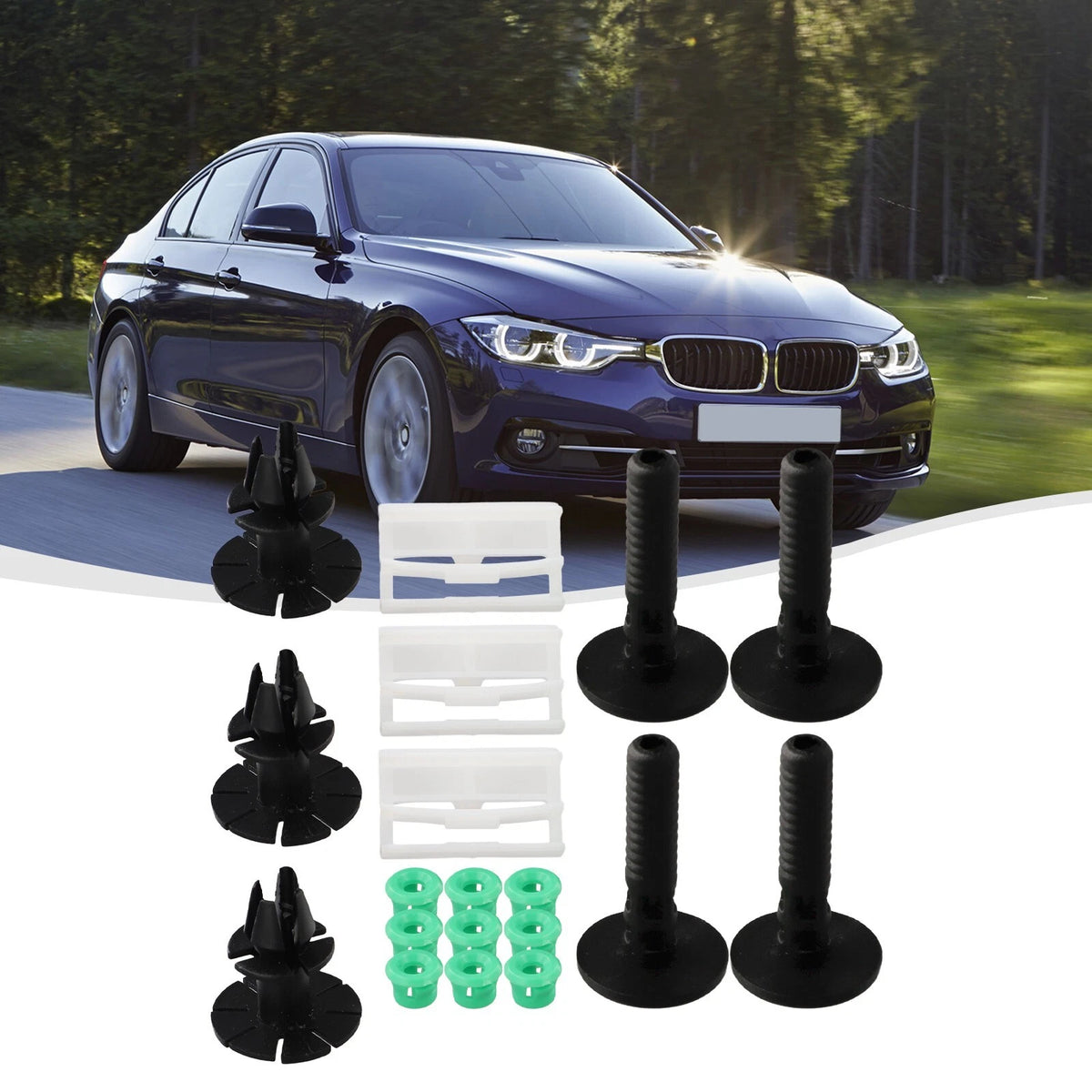40PCS Fixing Clip Kit for BMW 3-Series E90 E91 (2006–2013)