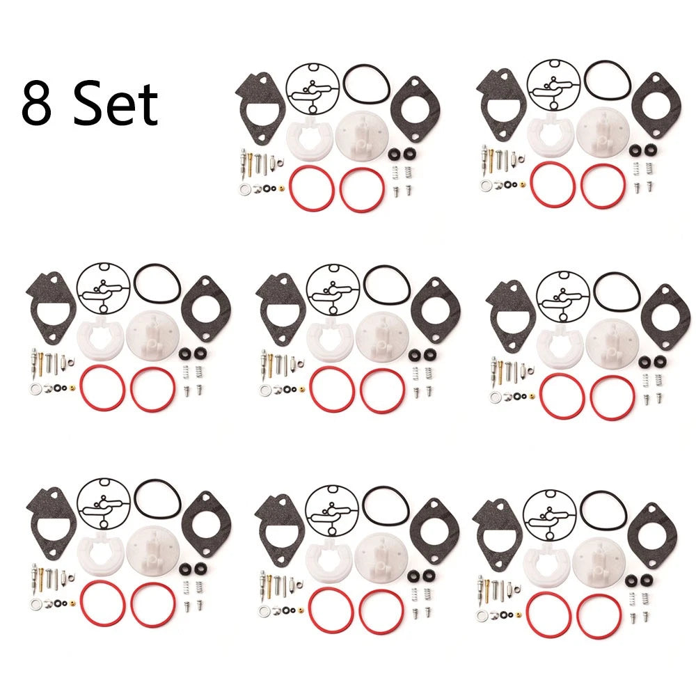 Set of 8 Carburetor Repair Kits for B&S 796184 Lawn Mower