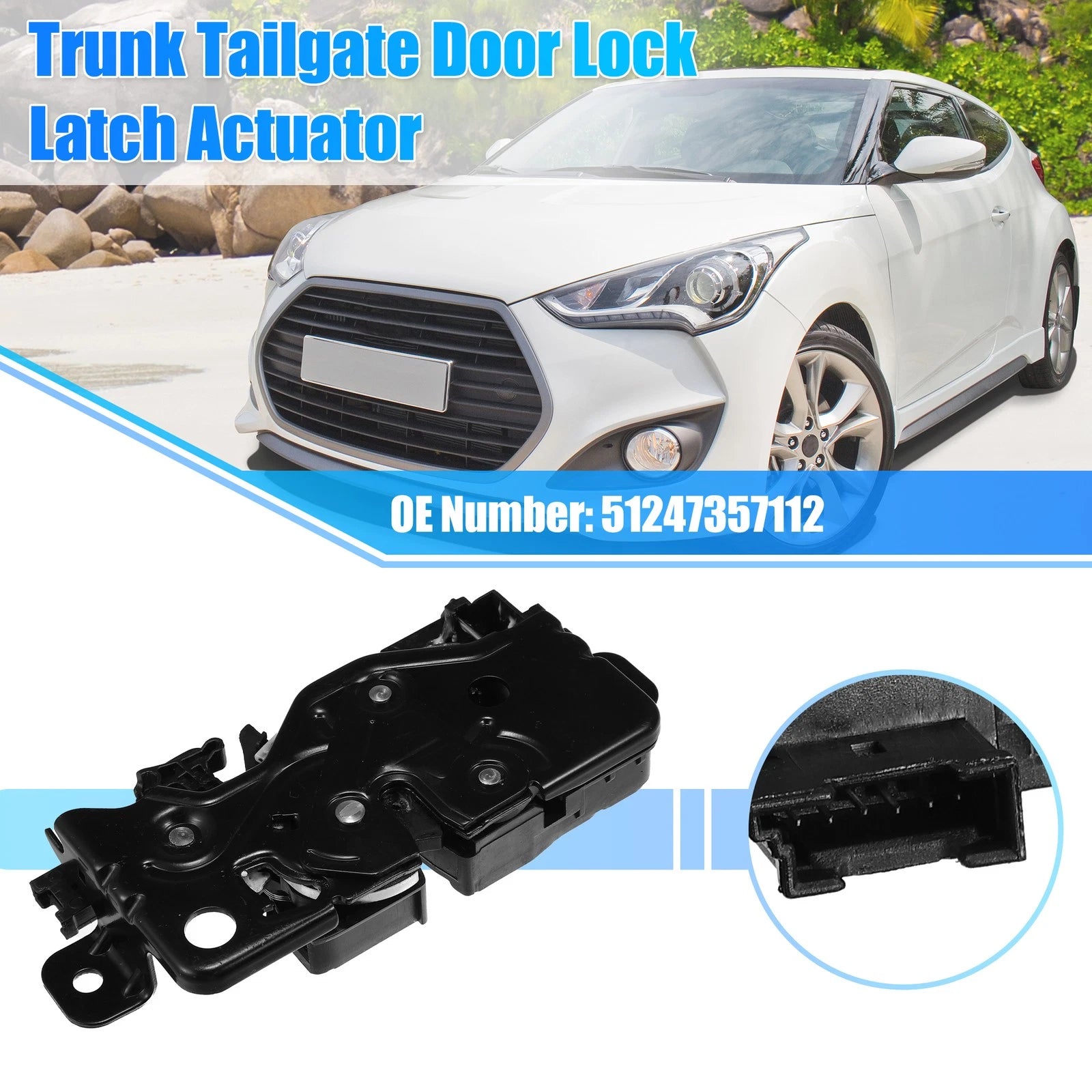 Rear Trunk Tailgate Door Lock Actuator Replacement for BMW X3 X4 X5 X7 (2018–2024)