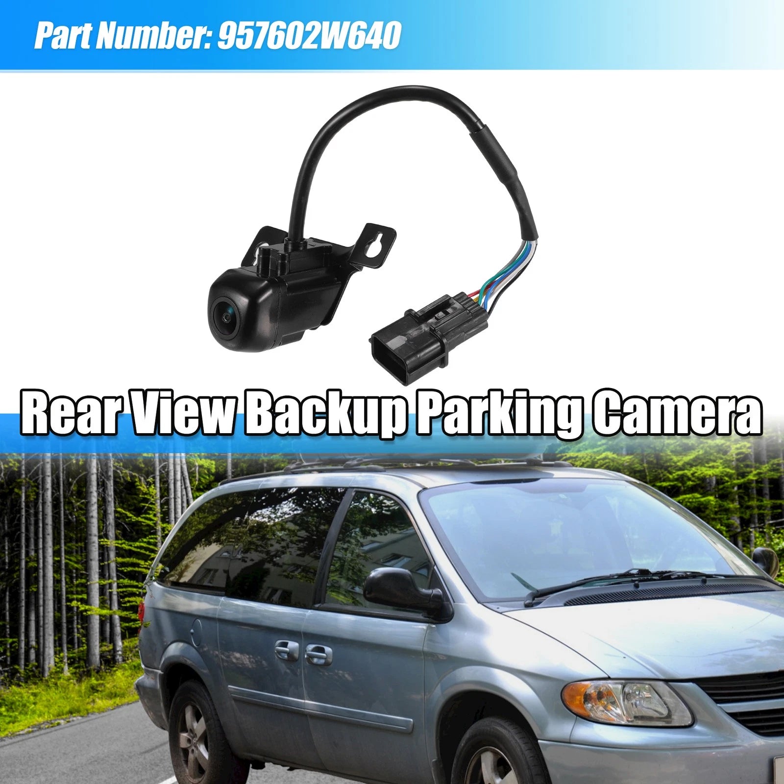 Rear View Backup Parking Camera Replacement for Hyundai Santa Fe (2017–2018)