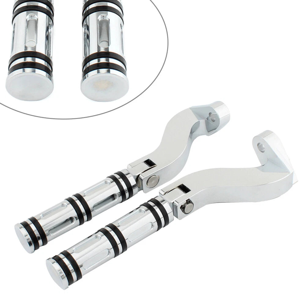 Rear Passenger Foot Peg Footrest Mount Bracket for Harley Touring (1993–2023) Chrome