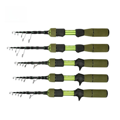 Telescopic Fishing Rod for Adjustable Design with Comfortable Grip Handle