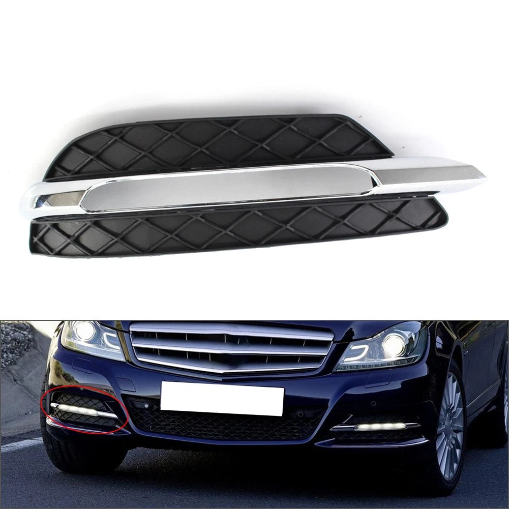 Front Right Fog Light Grille Cover for Benz C-Class W204 (2011–2014)