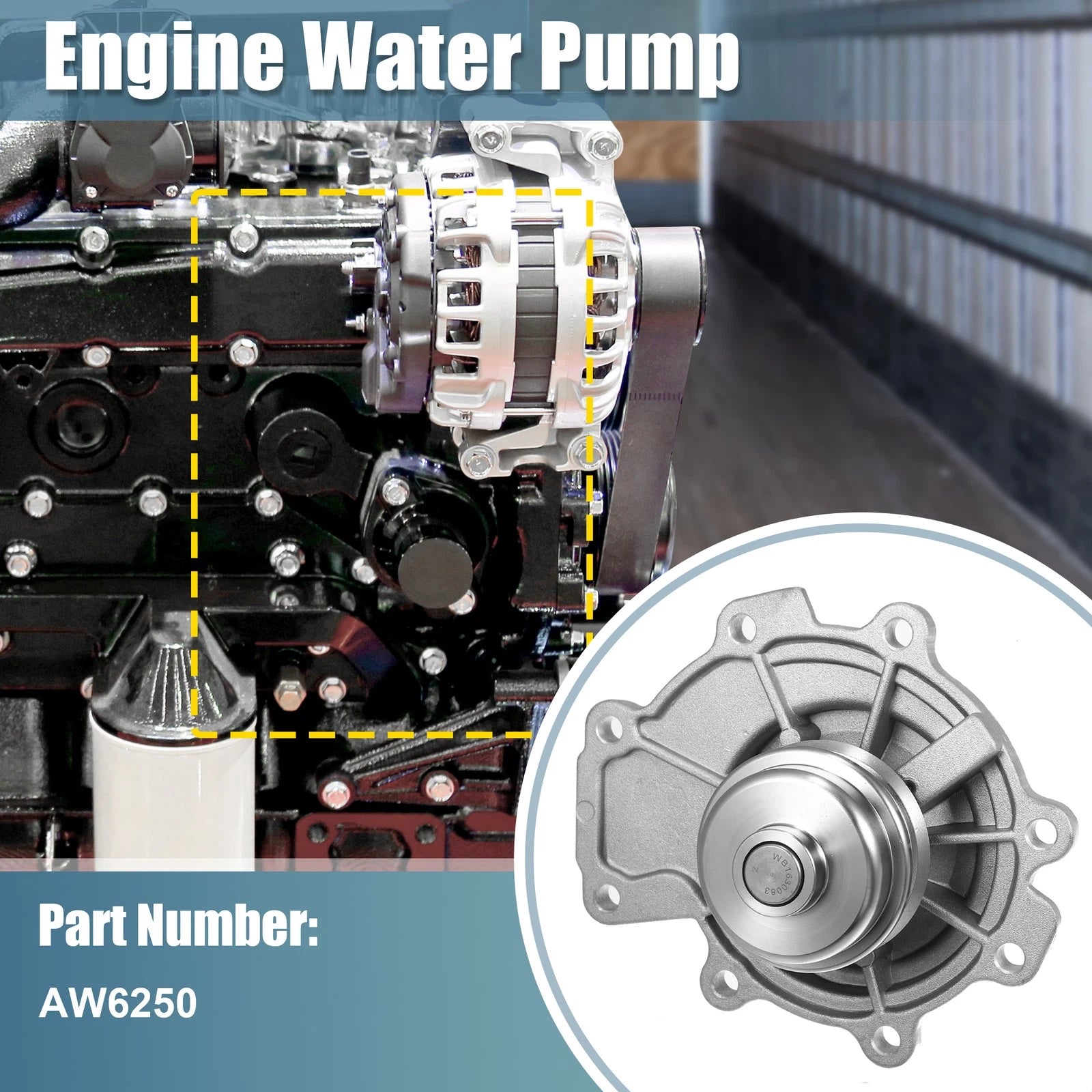 Water Pump Replacement for Mercury Sable 2003-2005 and Mazda MPV 2003-2006