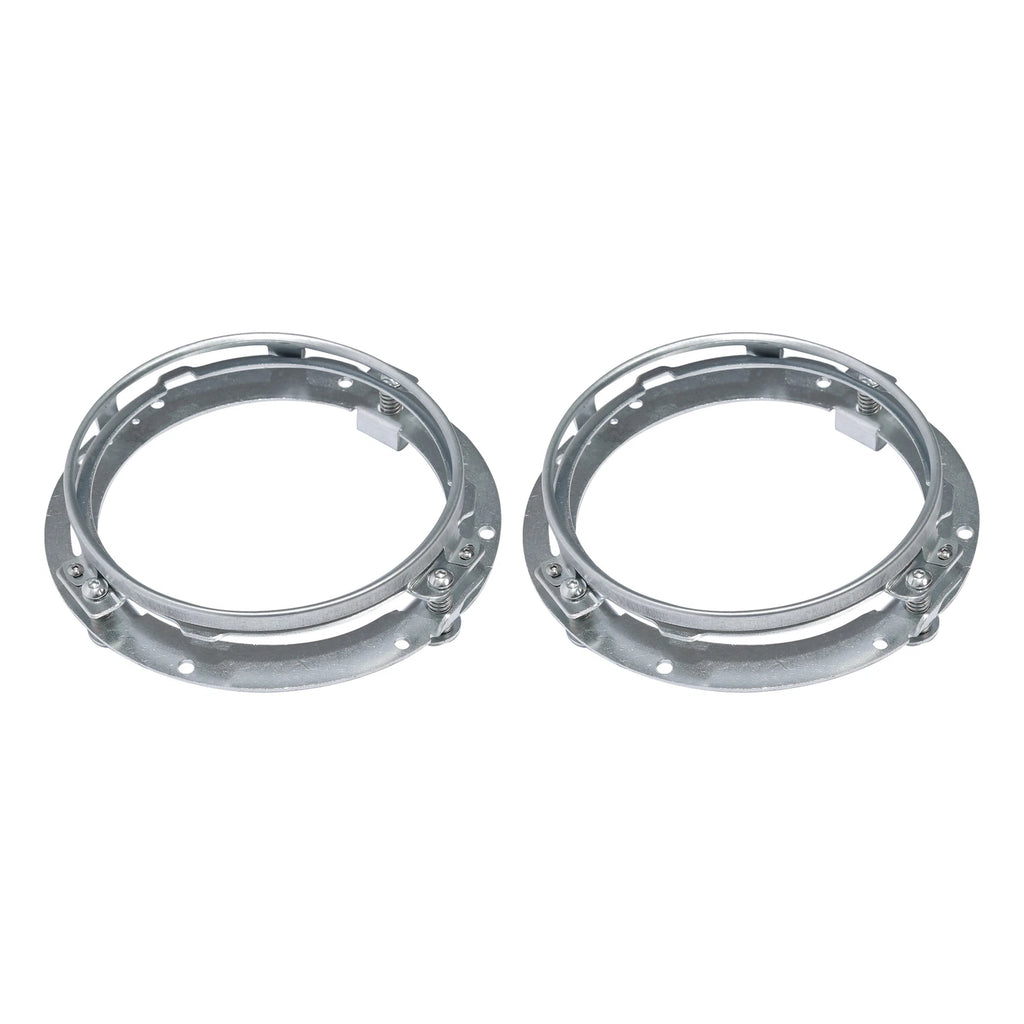 2X 7" Round LED Headlight Mounting Ring Bracket for Harley Touring (1994–2013)