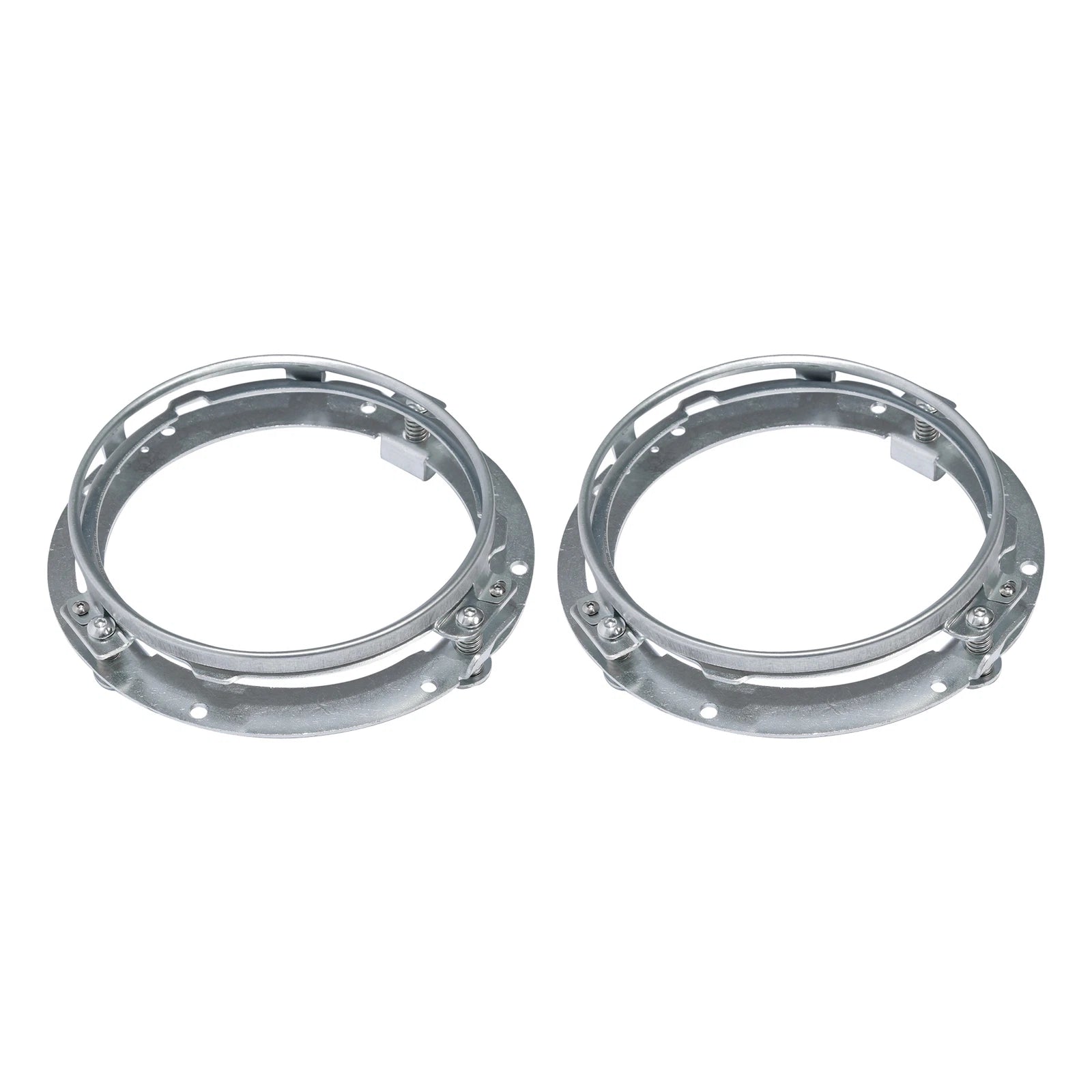 2X 7" Round LED Headlight Mounting Ring Bracket for Harley Touring (1994–2013)