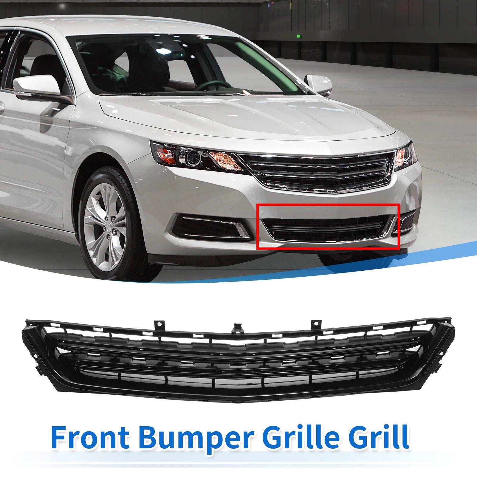 Front Lower Bumper Grille Replacement for Chevrolet Impala (2014–2020)