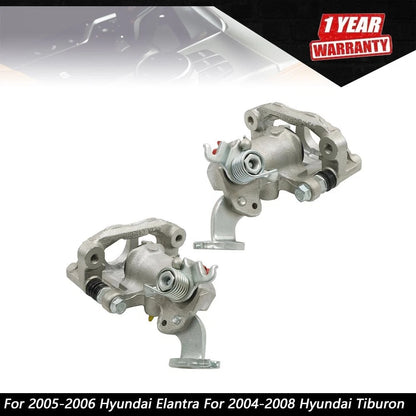 2X Brake Caliper with Bracket for Hyundai Tiburon (2004–2008) Kia Spectra (2005–2009)