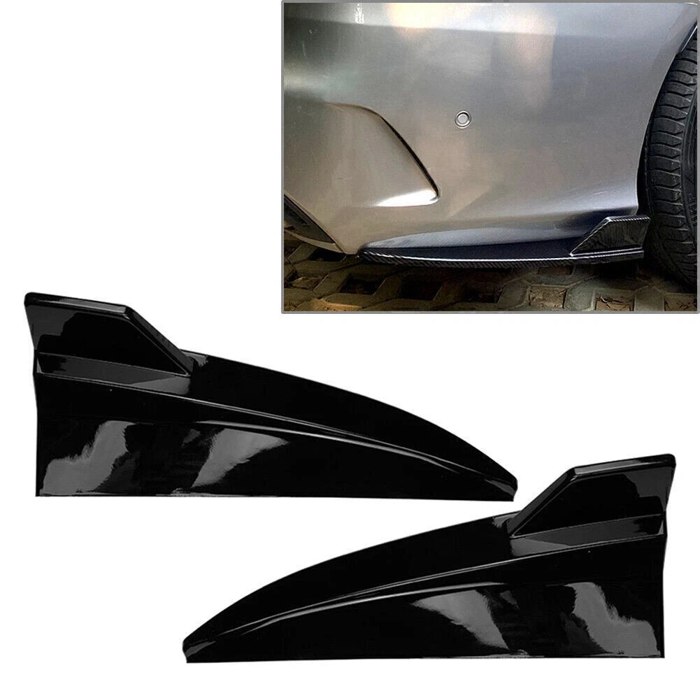 Rear Bumper Canard Splitter for Benz C-Class S205 (2015–2021) Black