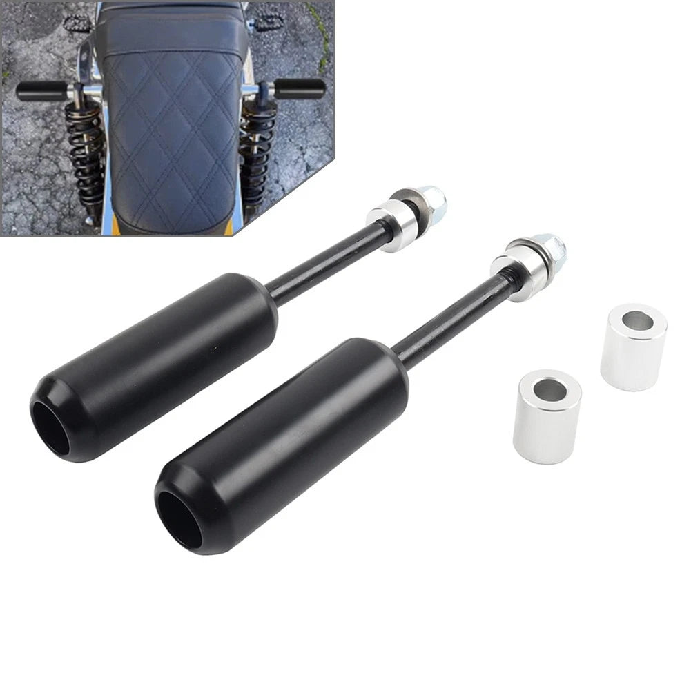 4.5" Left & Right Crash Bar Shock Frame Sliders Mounts For Harley Dyna 06-17