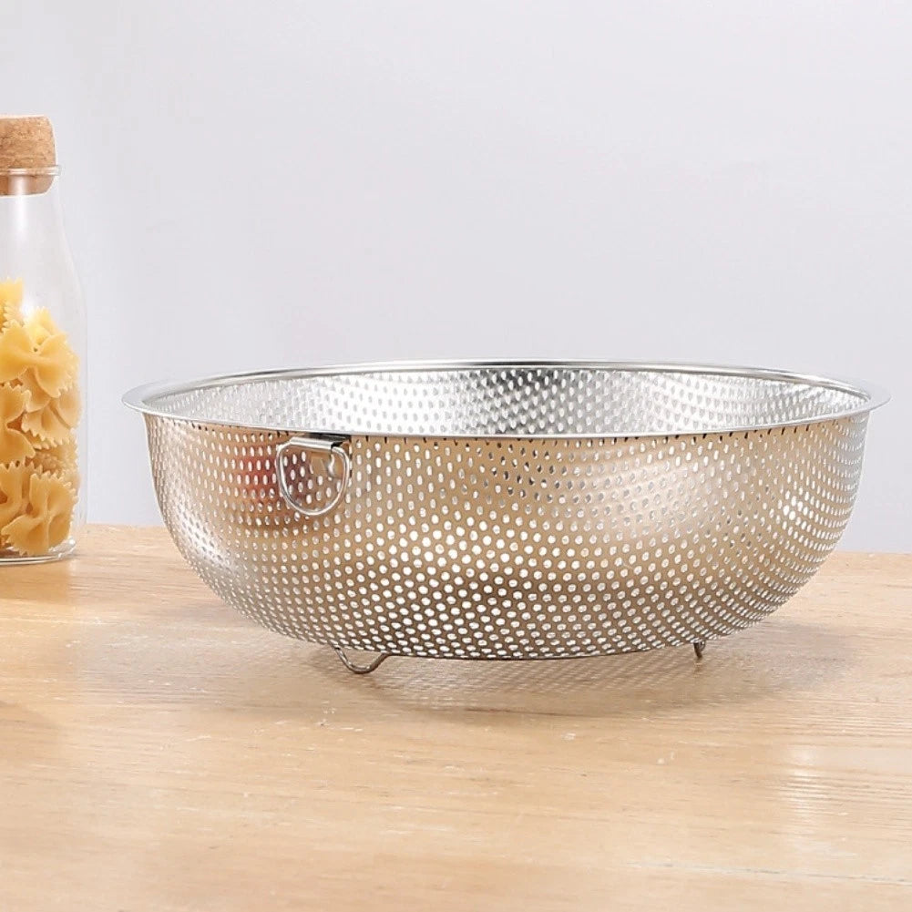 Stainless Steel Colander for Kitchen Use (Comfortable Handle)