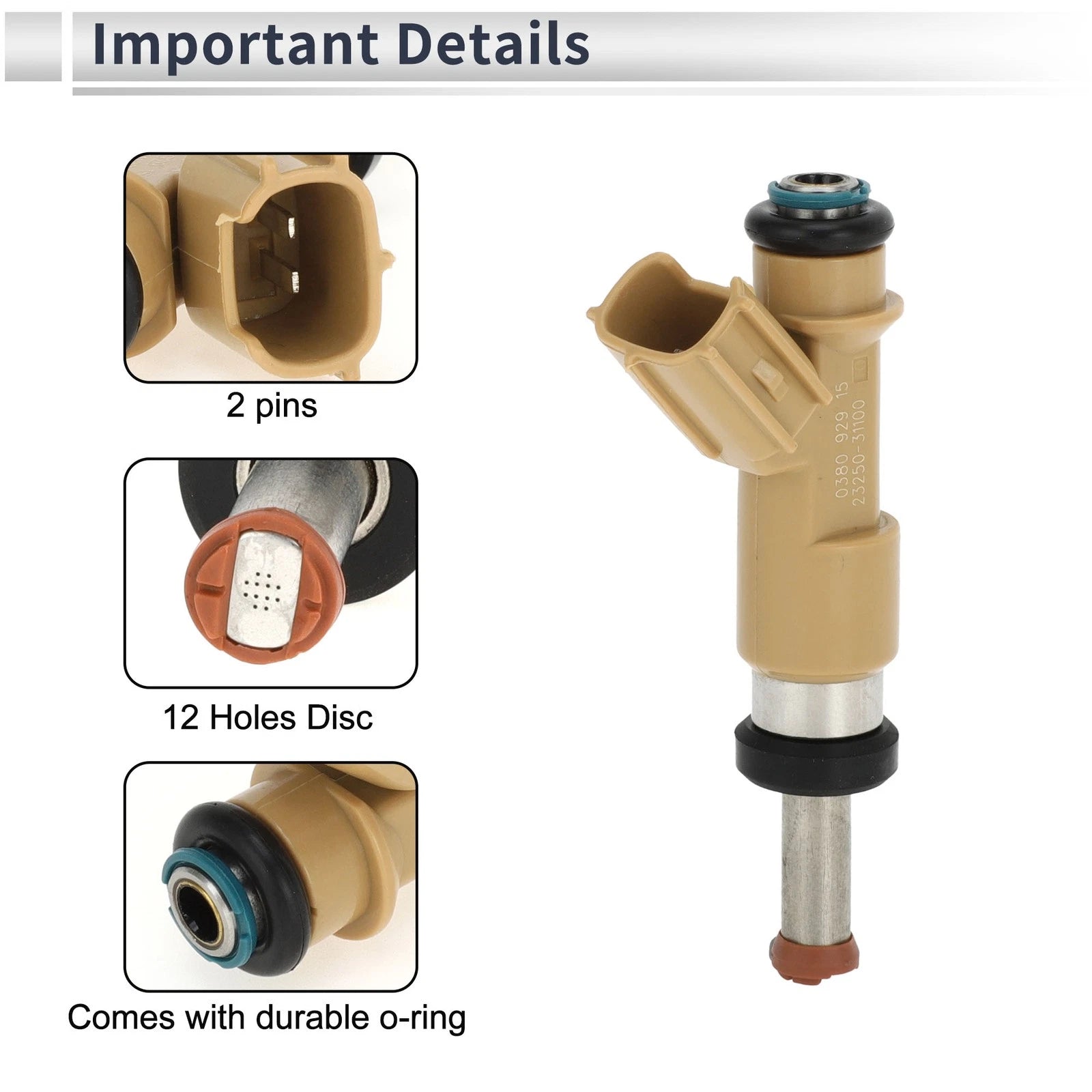 Fuel Injector Replacement for Toyota 4Runner 4.0 V6 (2010–2019) 1 Pcs