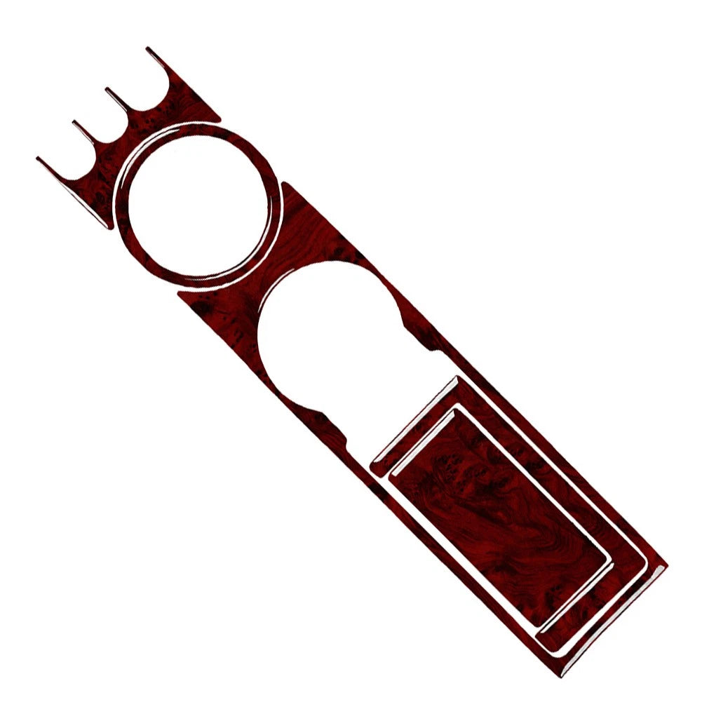 Red Wood Grain Water Cup Holder Panel Cover Trim for BMW 3 Series E36 (1994–1996)