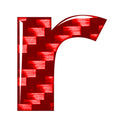 Lowercase r Decal Sticker for Window Door Wall Emblem