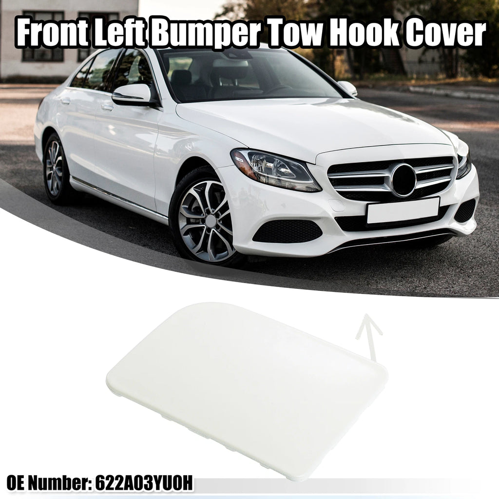 Front Left Tow Hook Cover for Nissan Sentra (2013–2019) - White