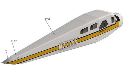 1:32 DHC-2 Beaver Float Seaplane Model Aircraft (Unassembled)