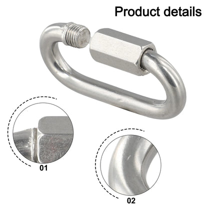 8mm to 12mm Stainless Steel Quick Link Connector for Pet Chains (Outdoors)