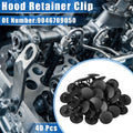 Hood Retainer Clips Replacement Kit for Toyota Lexus (Black) (2008–2024)