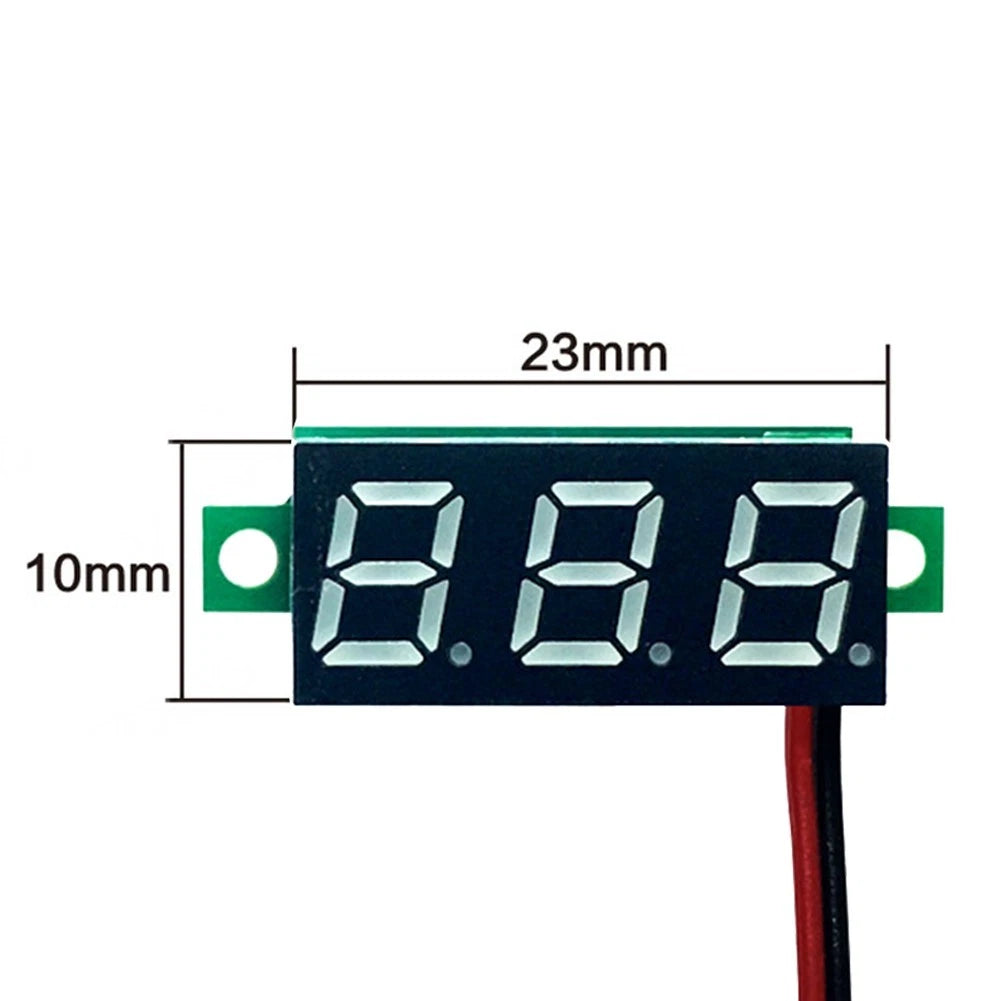 Portable LED Voltage Meter with Two Wire Connection for Mini Models