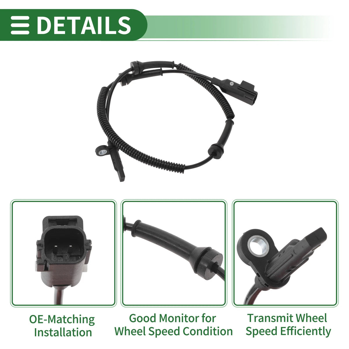 ABS Wheel Speed Sensor No.LR072107 for Land Rover Discovery Sport (2015–2023)